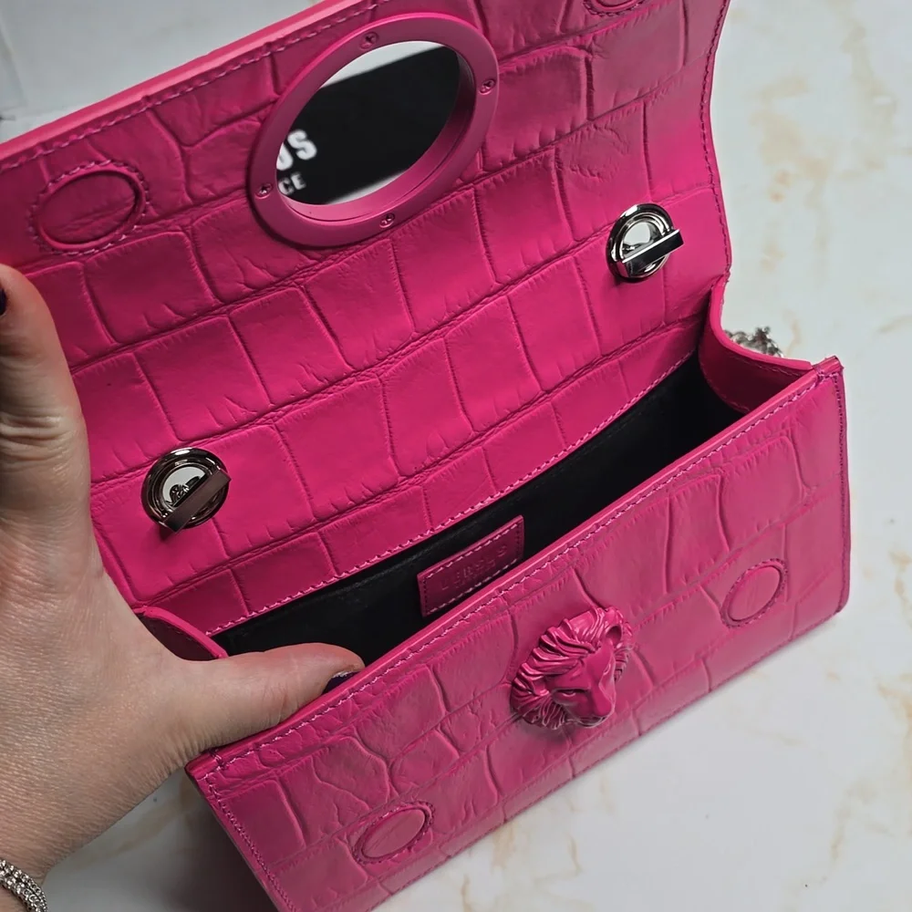 Versace Versus Pink Crossbody, Clutch Bag New With Tags